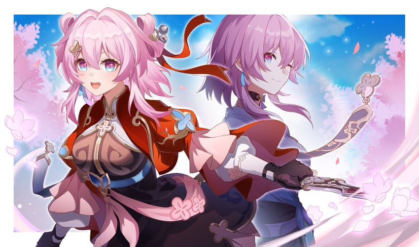 march 7th (honkai and 1 more) drawn by yukiyaii