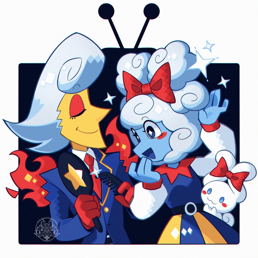 cinnamoroll, elnina, and lanino (sanrio and 2 more) drawn by reignbeaux13