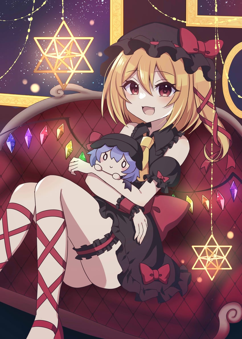 remilia scarlet and flandre scarlet (touhou) drawn by subaru_(subachoco)