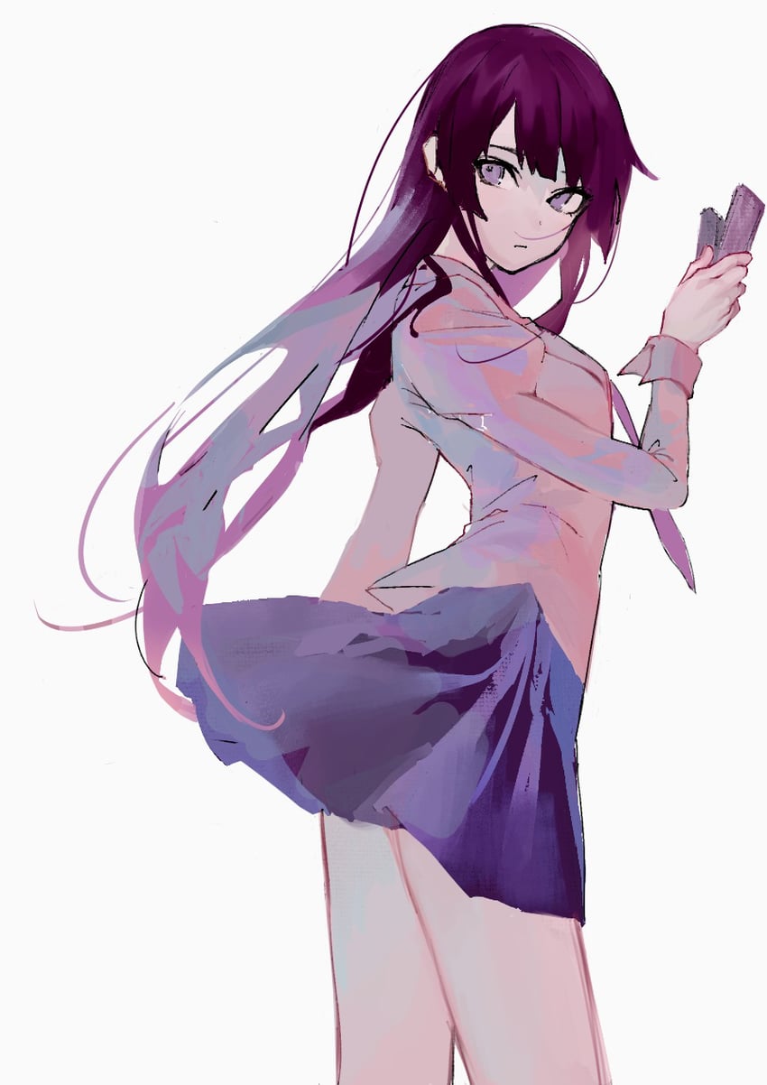 senjougahara hitagi (monogatari and 1 more) drawn by shinka_(shinka32)