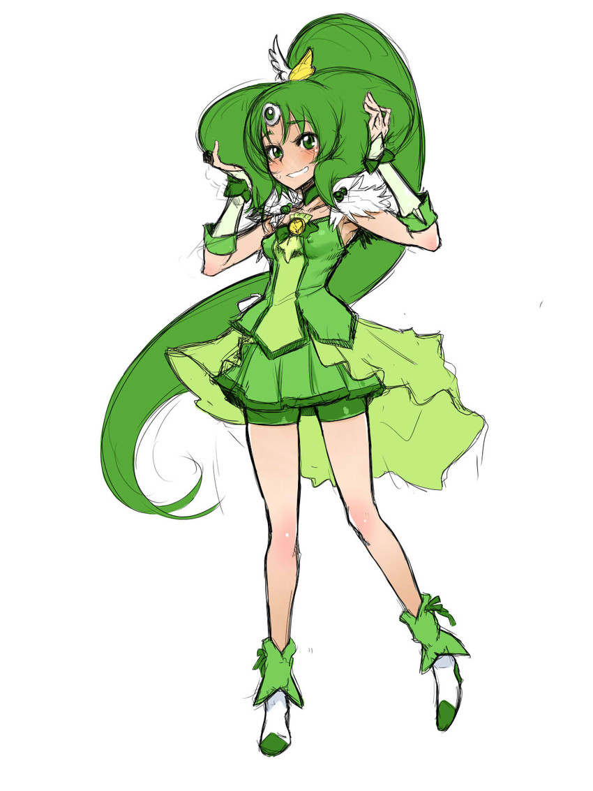 midorikawa nao and cure march (precure and 1 more) drawn by shindol