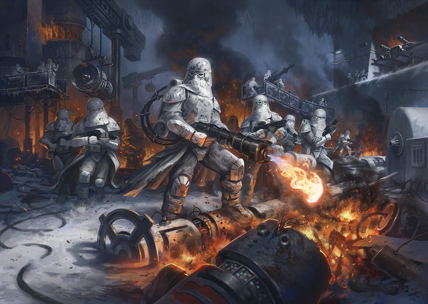 snowtrooper (star wars and 1 more) drawn by dan_watson