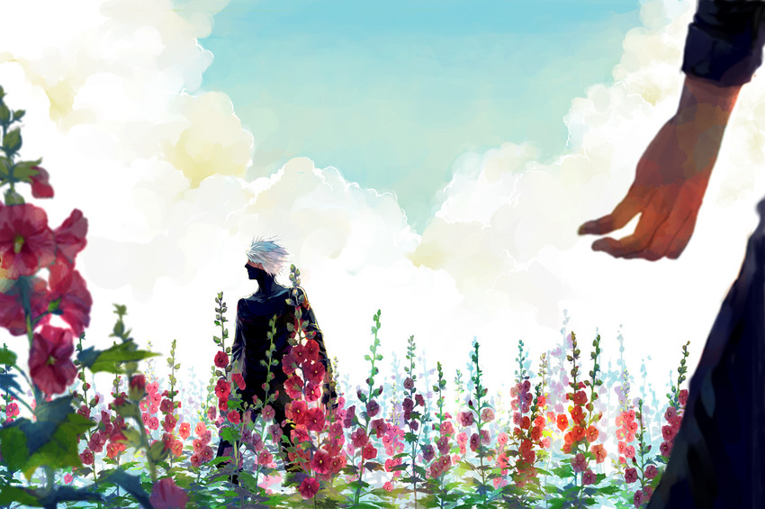 hatake kakashi and umino iruka (naruto) drawn by lotus_temple