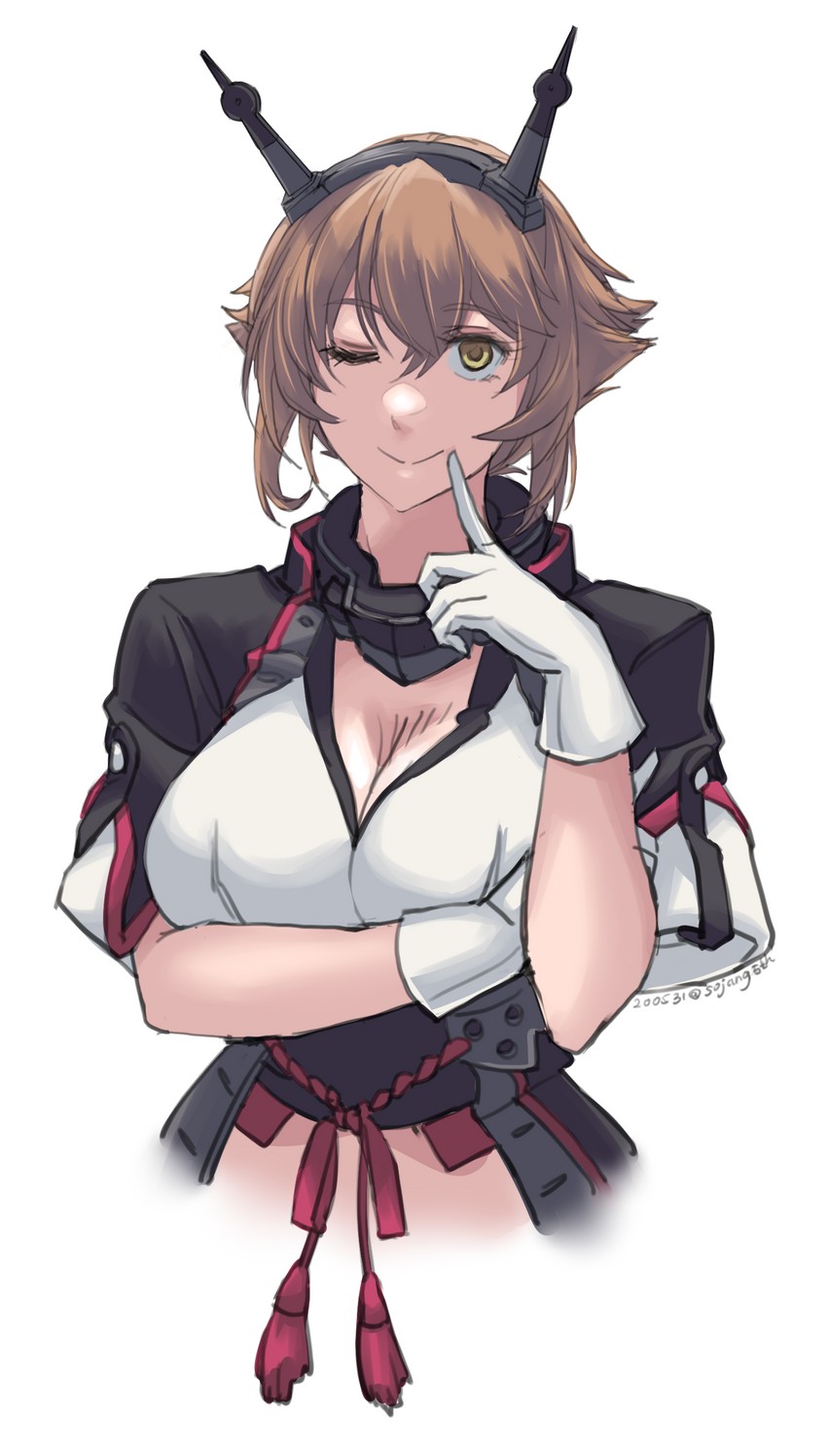 mutsu and mutsu kai ni (kantai collection) drawn by sozan