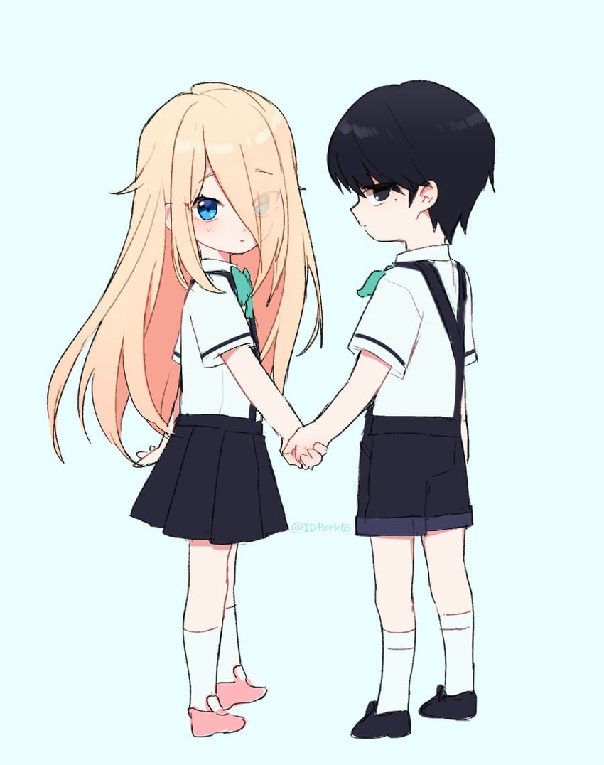go na-rae and jeong dong-seok (zombie high school) drawn by idtkrk05