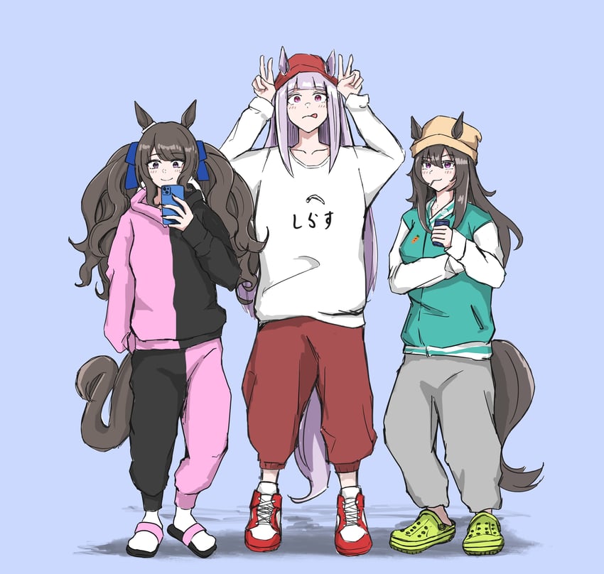 gold ship, nakayama festa, and tosen jordan (umamusume) drawn by miya_nns35