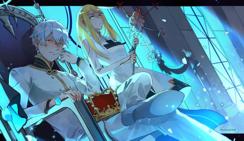 regulus corneas and sylphy (re:zero kara hajimeru isekai seikatsu) drawn by bangsutur