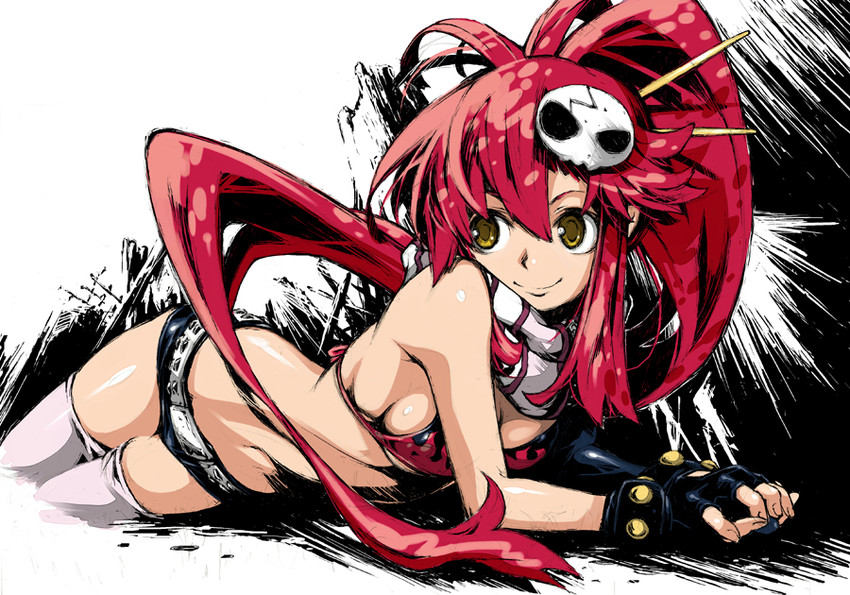 yoko littner (tengen toppa gurren lagann) drawn by haku_(sabosoda)