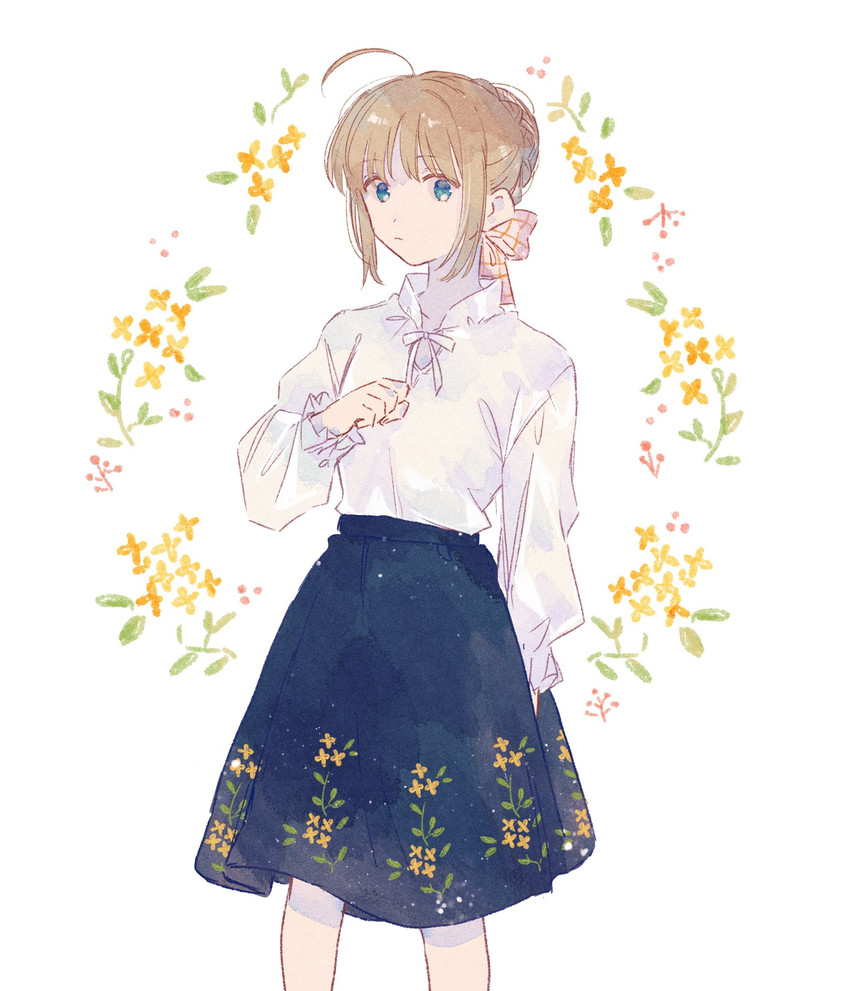 artoria pendragon and saber (fate and 1 more) drawn by machi_(uqyjee)