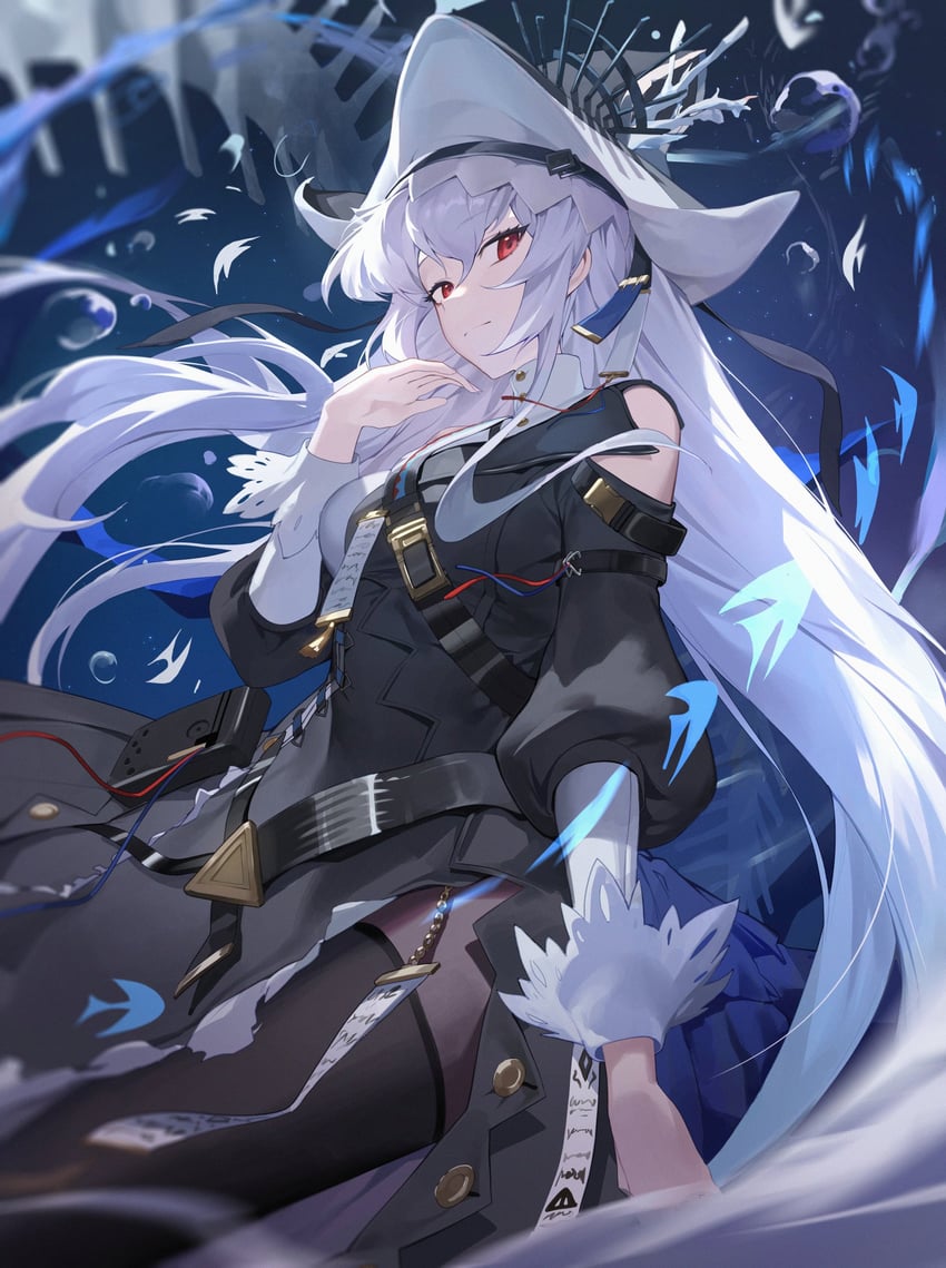 specter and specter the unchained (arknights) drawn by sb_lama