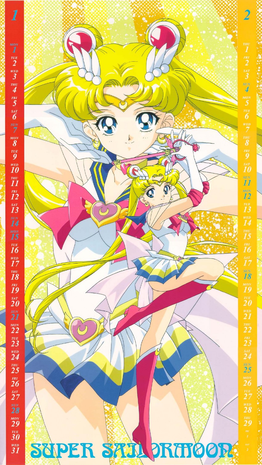 tsukino usagi, sailor moon, and super sailor moon (bishoujo senshi sailor moon and 1 more) drawn by itou_ikuko