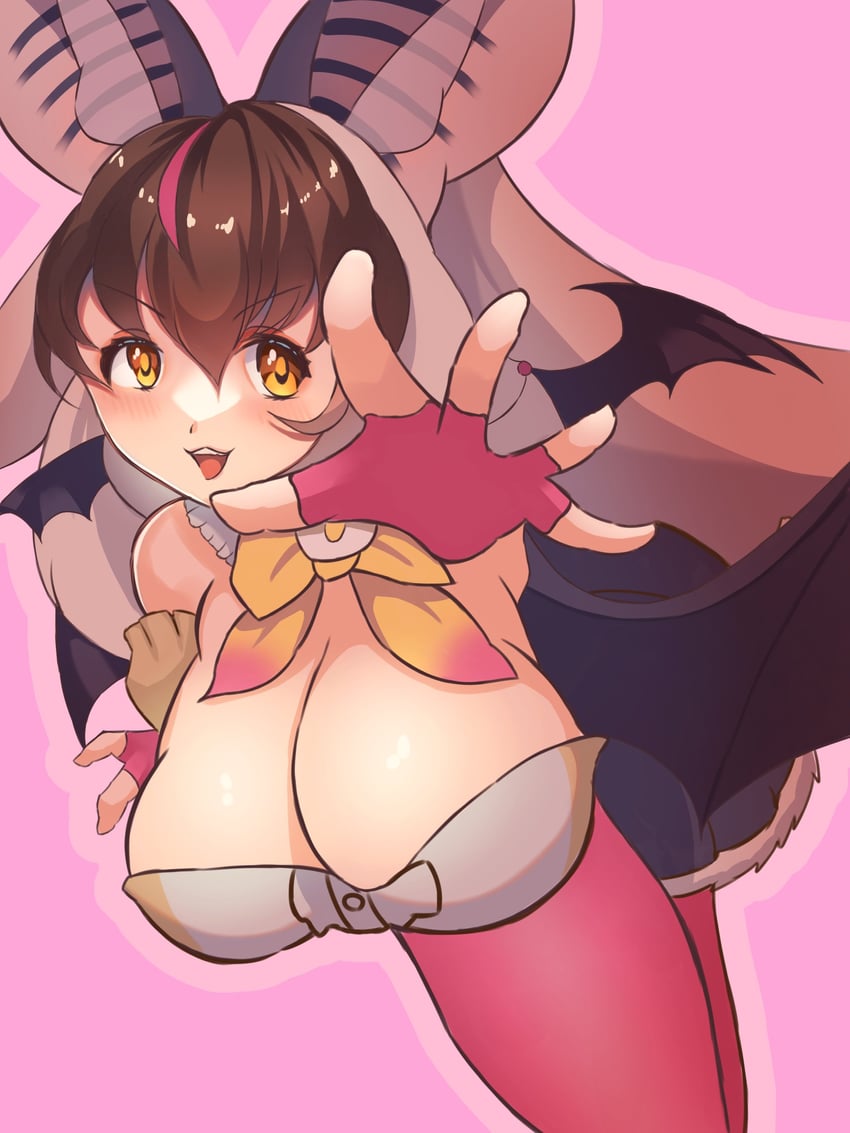 brown long-eared bat (kemono friends and 1 more) drawn by lepus_(qw_ude_2nd)