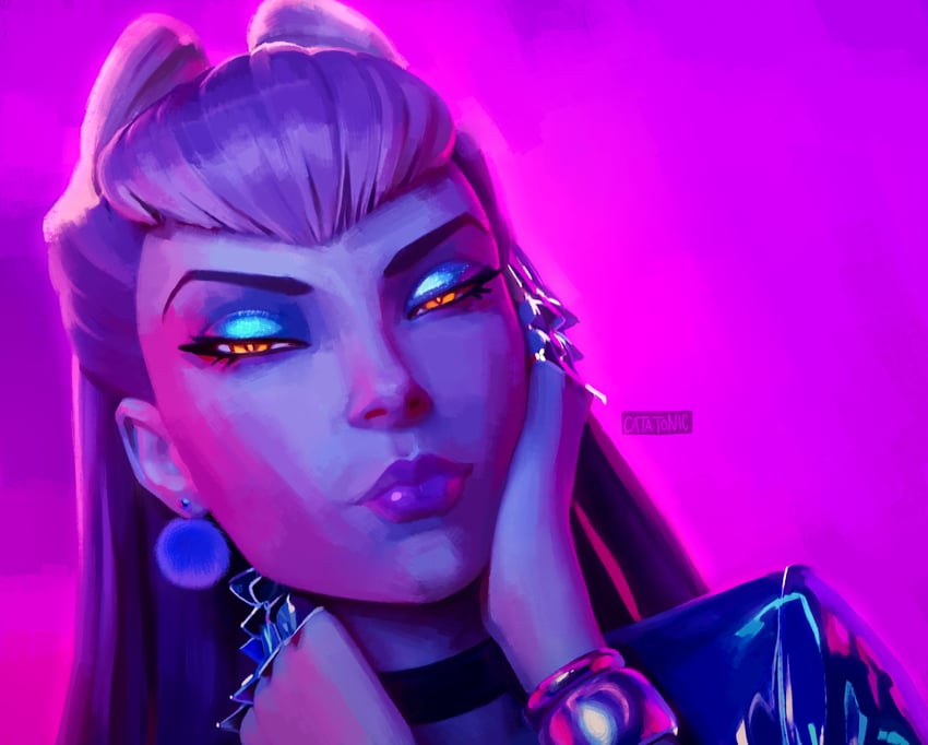 evelynn and k/da all out evelynn (league of legends) drawn by thecatatonic