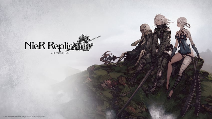 kaine, nier, and emil (nier and 1 more) drawn by yoshida_akihiko