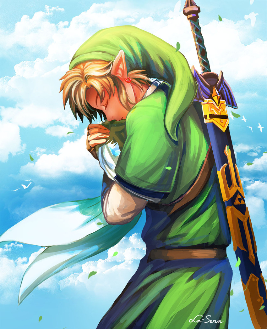 link (the legend of zelda and 1 more) drawn by la-sera
