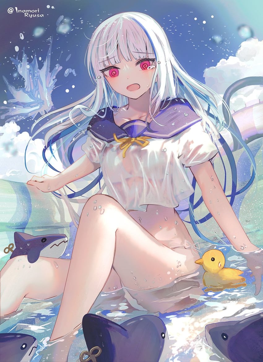 lize helesta and sebastian piyodore (nijisanji) drawn by inaeda_kei