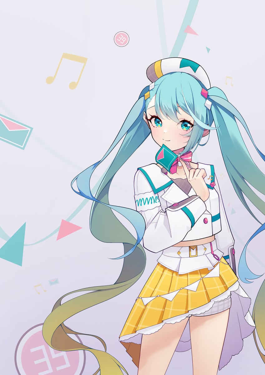 hatsune miku and magical mirai miku (vocaloid and 1 more) drawn by ji-rex