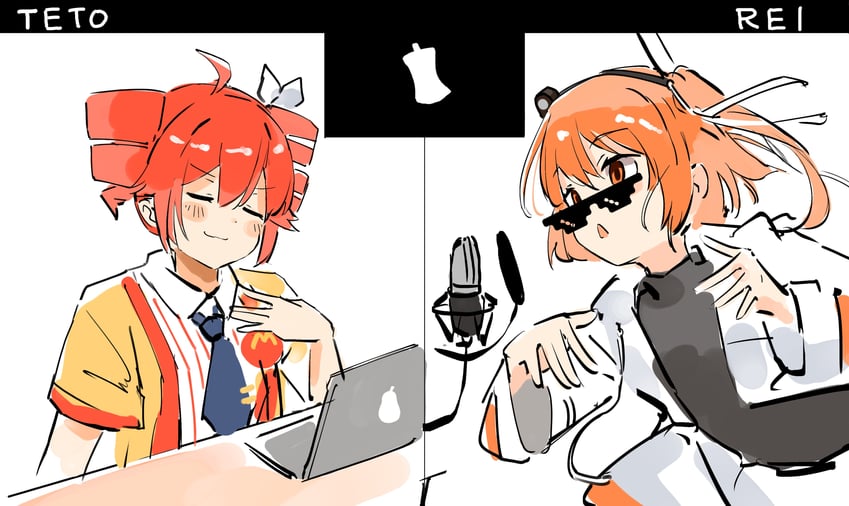 kasane teto, adachi rei, imadake dabuchi tabemi, and hikakin (utau and 3 more) drawn by mp777b