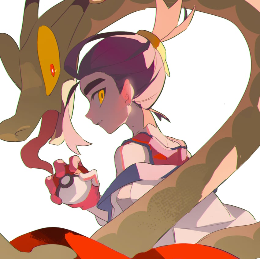kieran and hydrapple (pokemon and 1 more) drawn by namazuoku