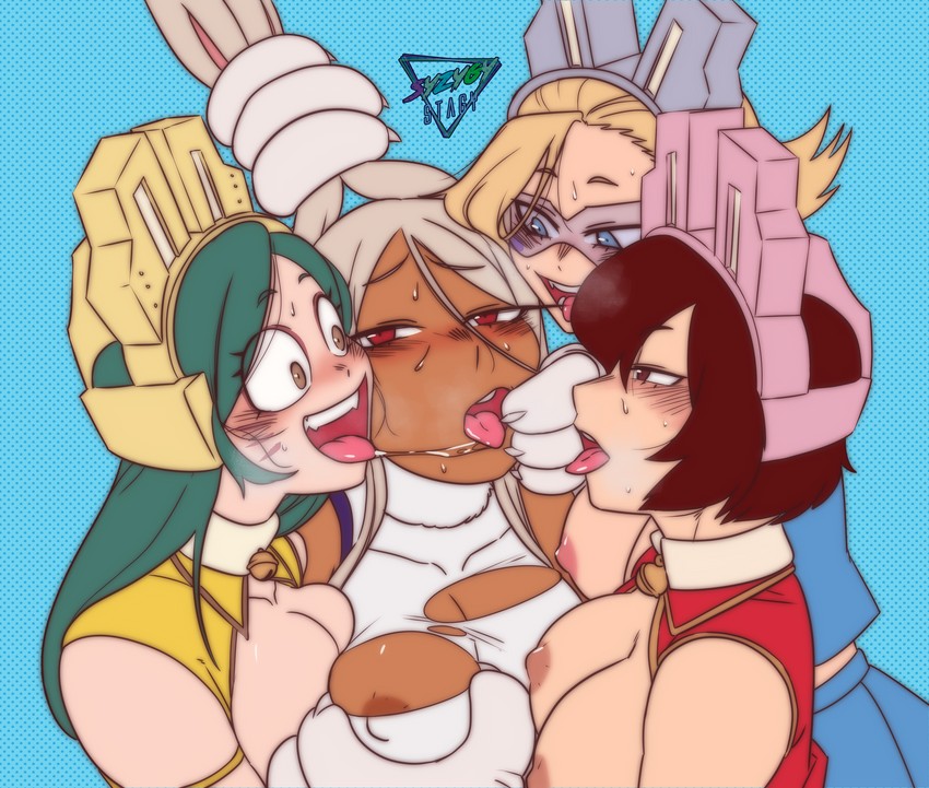 mirko, ragdoll, mandalay, and pixie-bob (boku no hero academia) drawn by syzygy_stagy