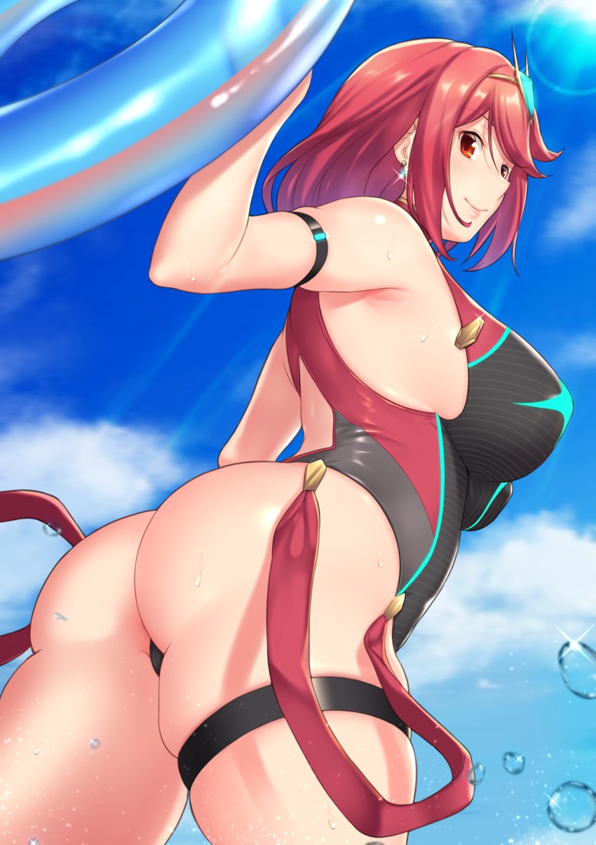 pyra (xenoblade chronicles and 1 more) drawn by aster_crowley