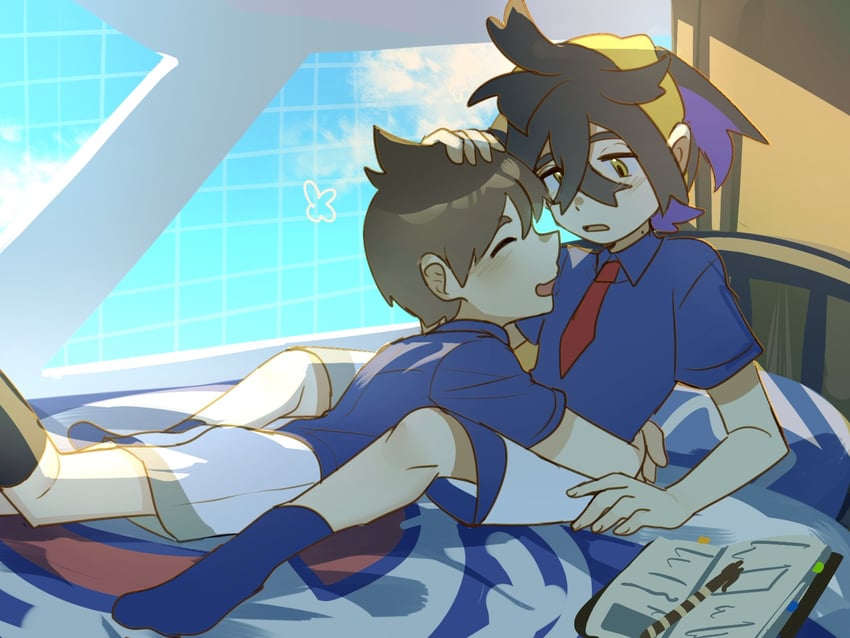 kieran and florian (pokemon and 1 more) drawn by suikaels