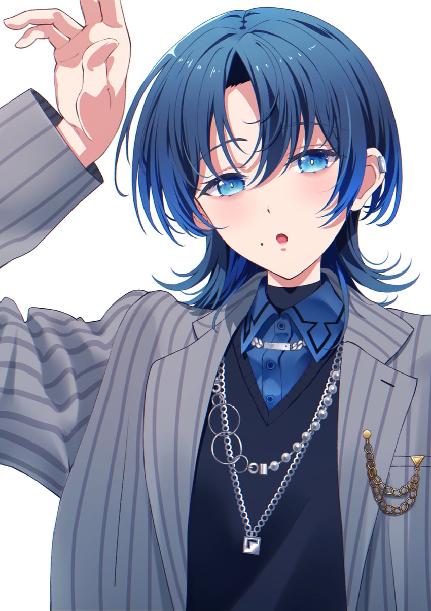 hiodoshi ao (hololive and 1 more) drawn by tomotomo_(awai)
