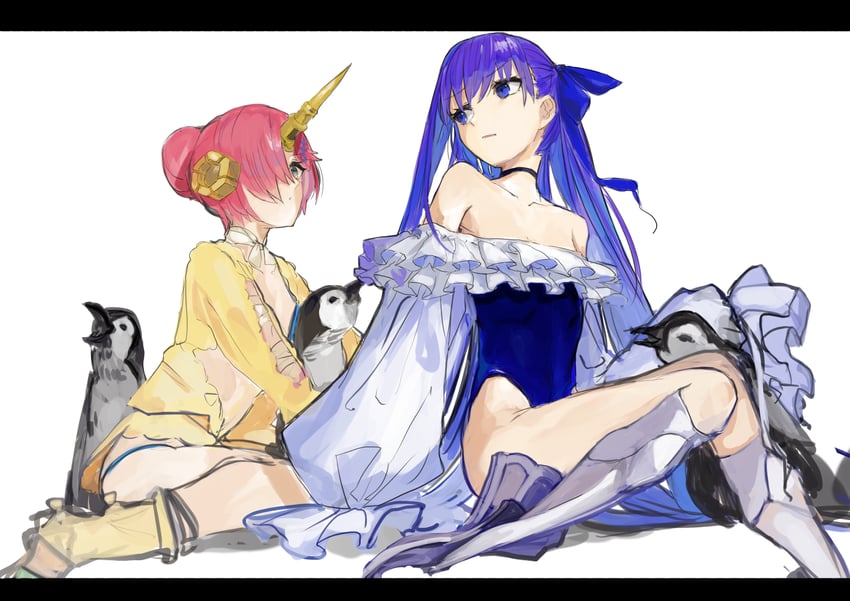 meltryllis and frankenstein's monster (fate and 1 more) drawn by yorurokujuu