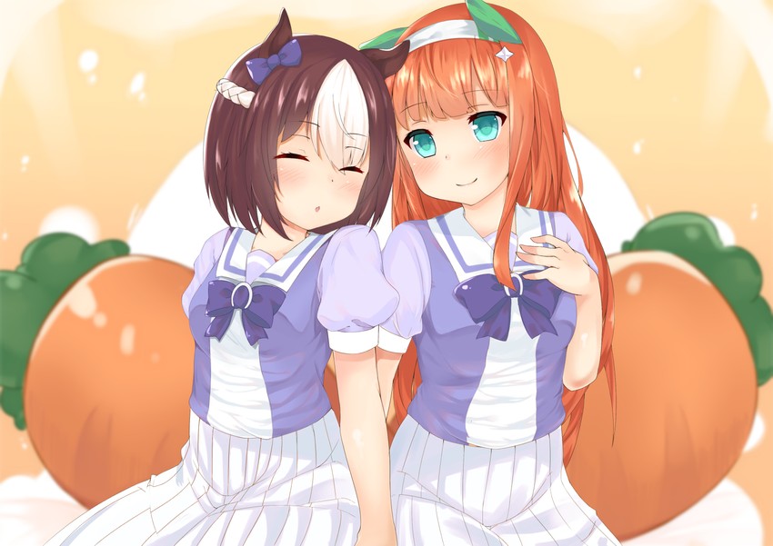 silence suzuka and special week (umamusume) drawn by tiguruvurumudo_vuorun