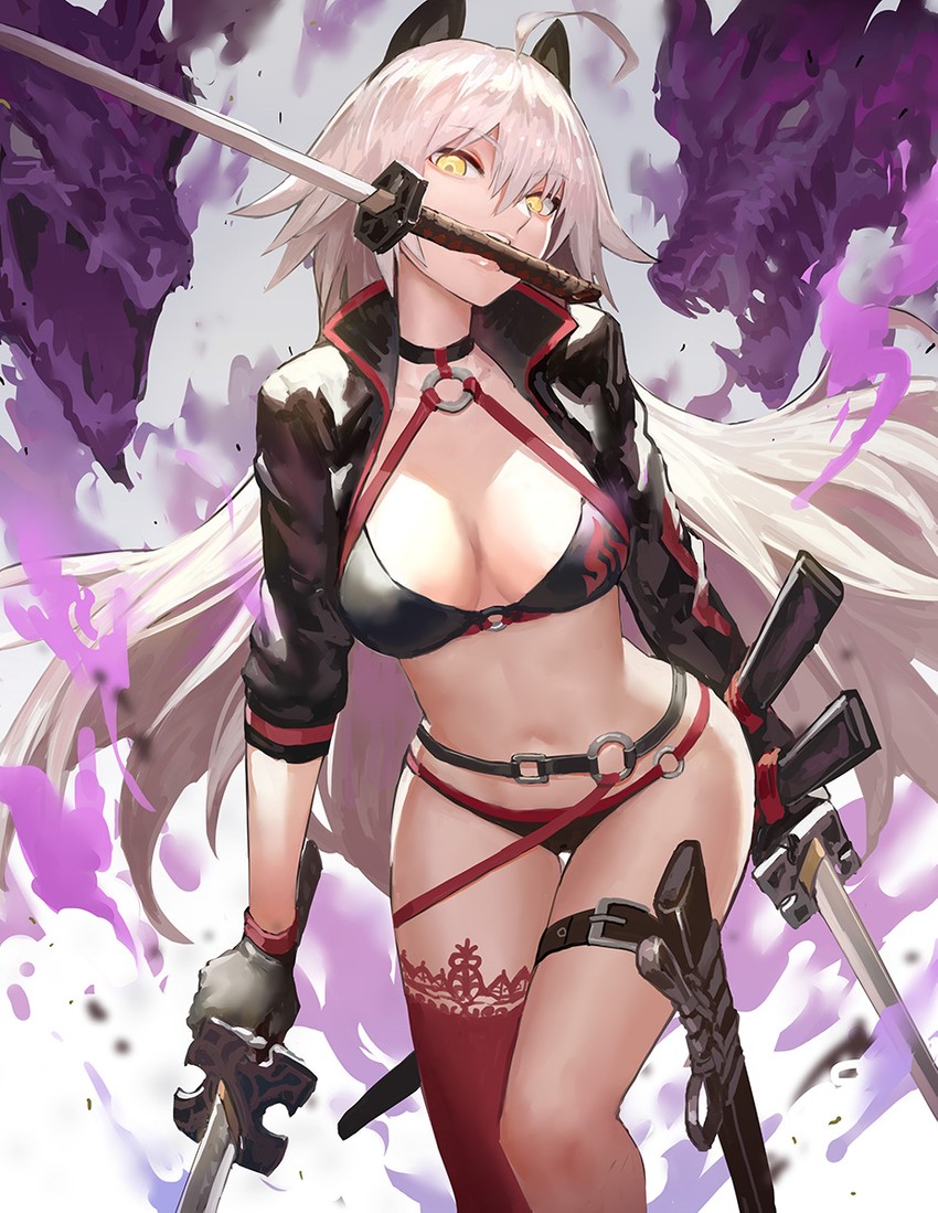 jeanne d'arc alter (fate and 1 more) drawn by canking