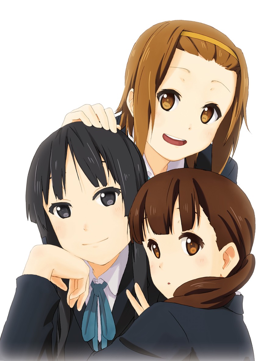 akiyama mio, tainaka ritsu, and wakaouji ichigo (k-on!) drawn by zasshu_tamashii