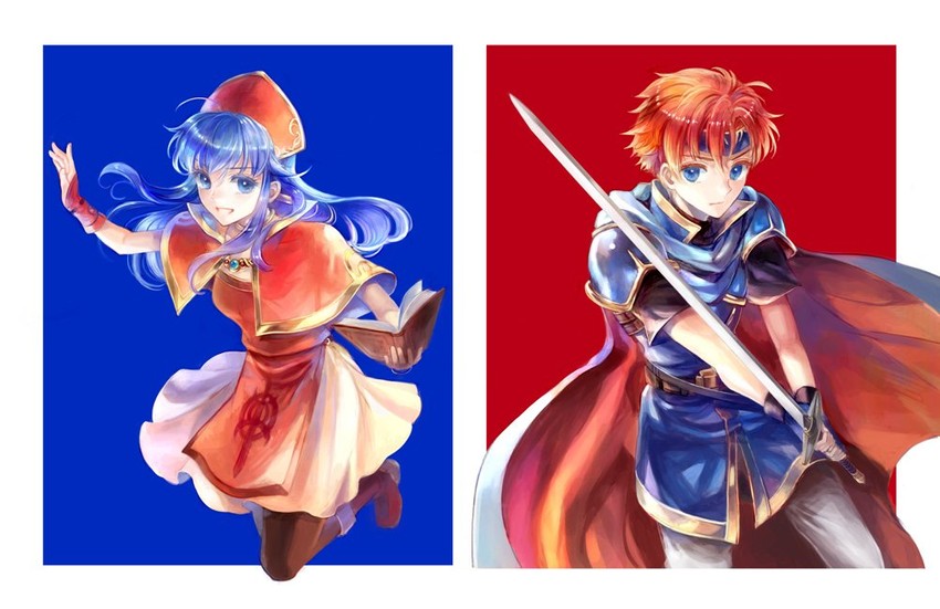 roy and lilina (fire emblem and 1 more) drawn by kuzumosu