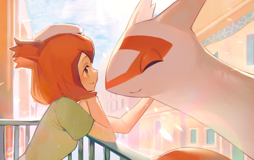 latias and bianca (pokemon and 1 more) drawn by =_(9_yawbus)