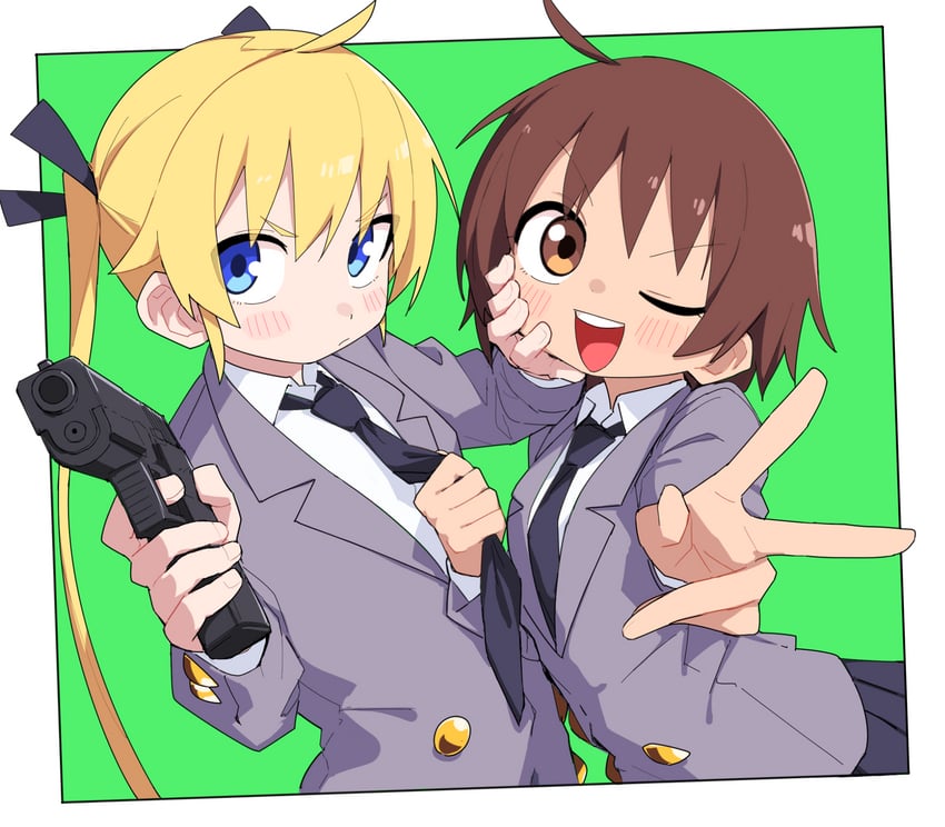 sonya and oribe yasuna (kill me baby) drawn by yachima_tana