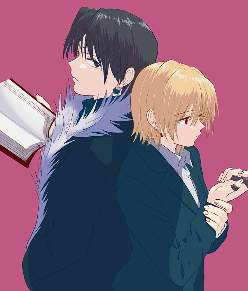 kurapika and chrollo lucilfer (hunter x hunter) drawn by mtmgmaru