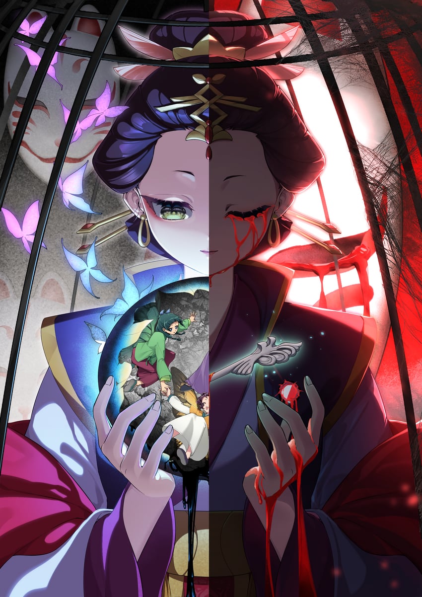 maomao, shisui, and loulan (kusuriya no hitorigoto) drawn by larose