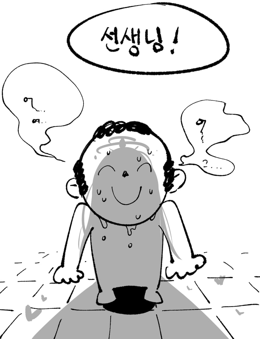 sensei, doodle sensei, and mika (blue archive) drawn by wujurana