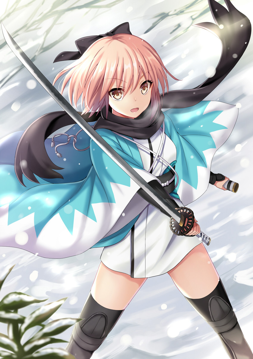 okita souji (fate and 1 more) drawn by harimoji