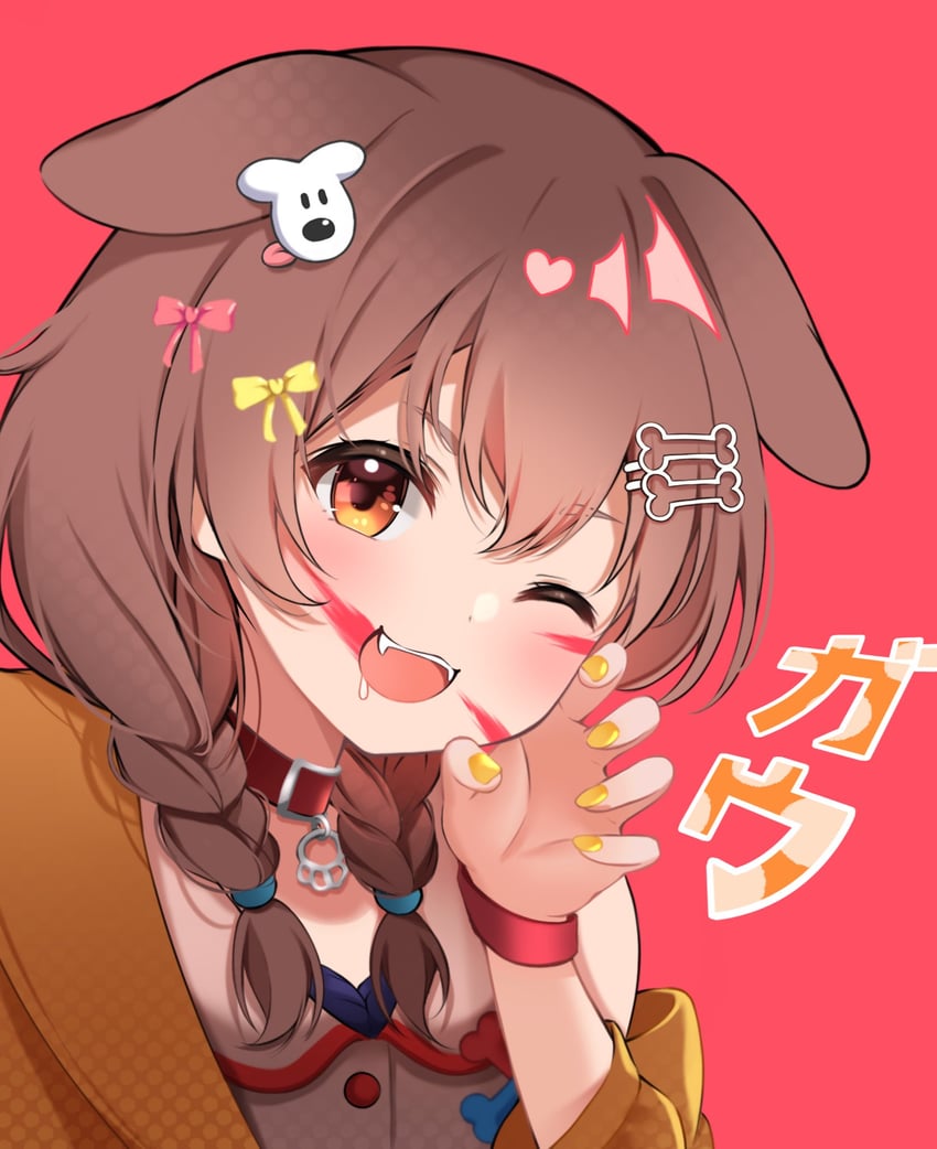 inugami korone and hoso-inu (hololive and 1 more) drawn by takumin_dx