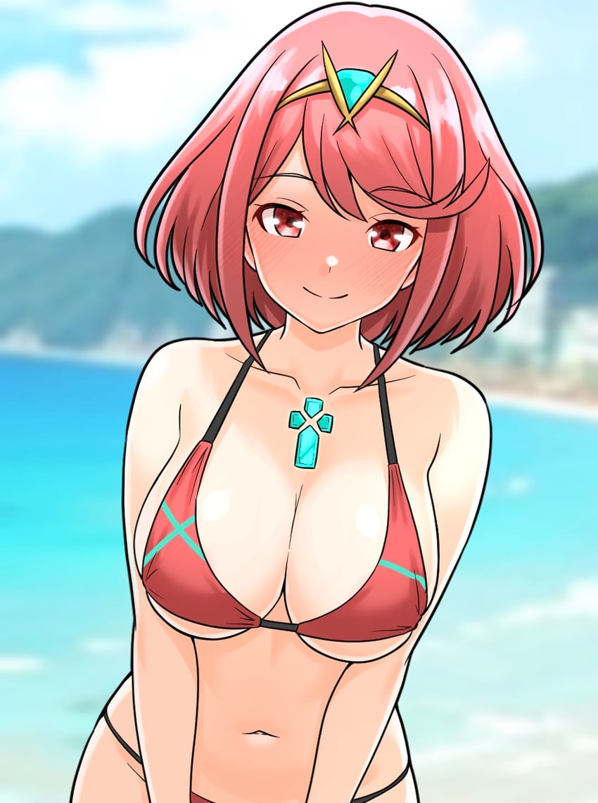 pyra (xenoblade chronicles and 1 more) drawn by furaggu_(frag_0416)