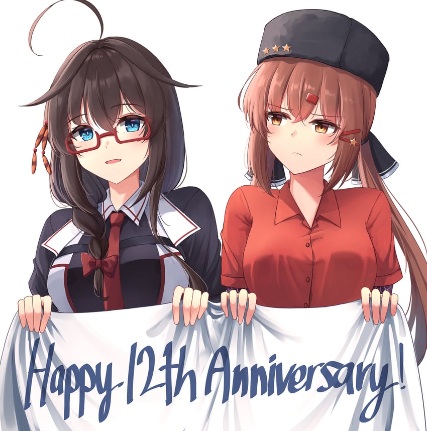 shigure, tashkent, and shigure kai san (kantai collection) drawn by kuneamorai