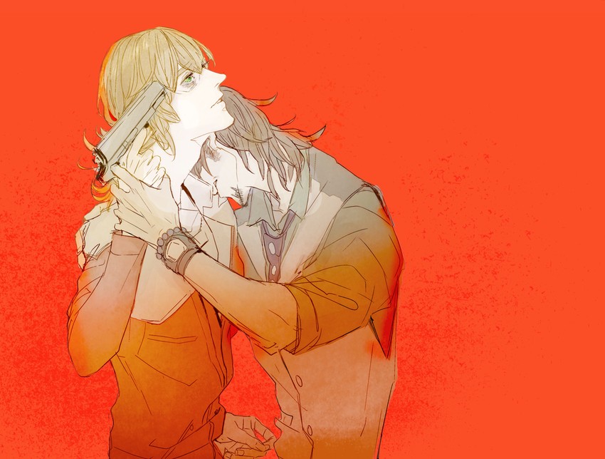 barnaby brooks jr. and kaburagi t. kotetsu (tiger & bunny) drawn by nitta