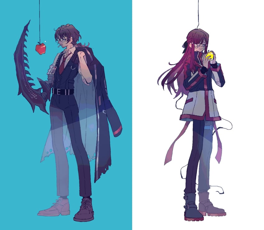 gregor and yuri (project moon and 1 more) drawn by nito