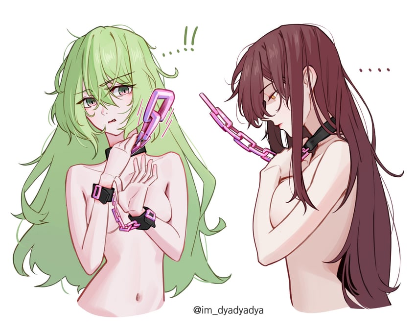 mobius and eden (honkai and 1 more) drawn by dyadyadya