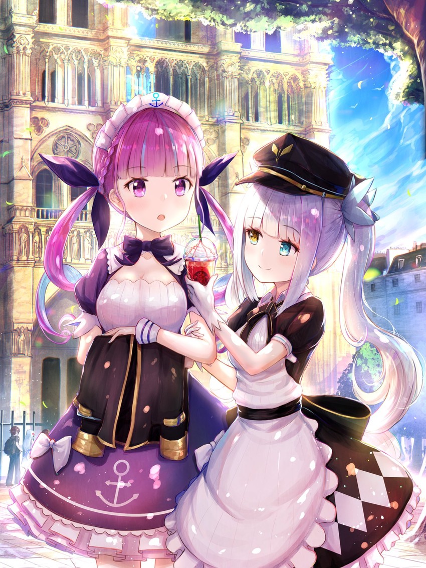 minato aqua and kagura mea (hololive and 2 more) drawn by alphatitus and ruarua13329135