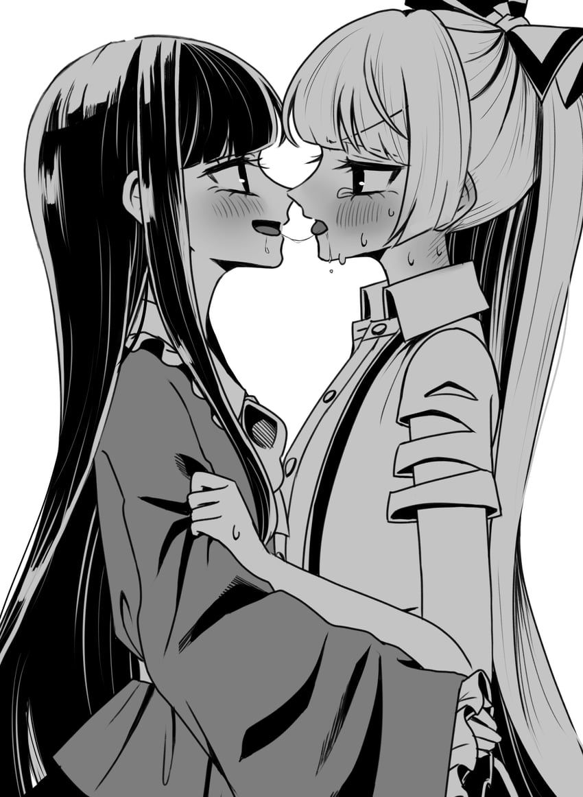 fujiwara no mokou and houraisan kaguya (touhou) drawn by ta_mi_01000