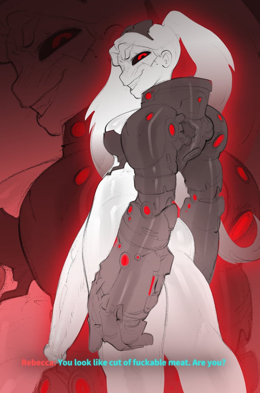rebecca and adam smasher (cyberpunk and 1 more) drawn by mrfuga