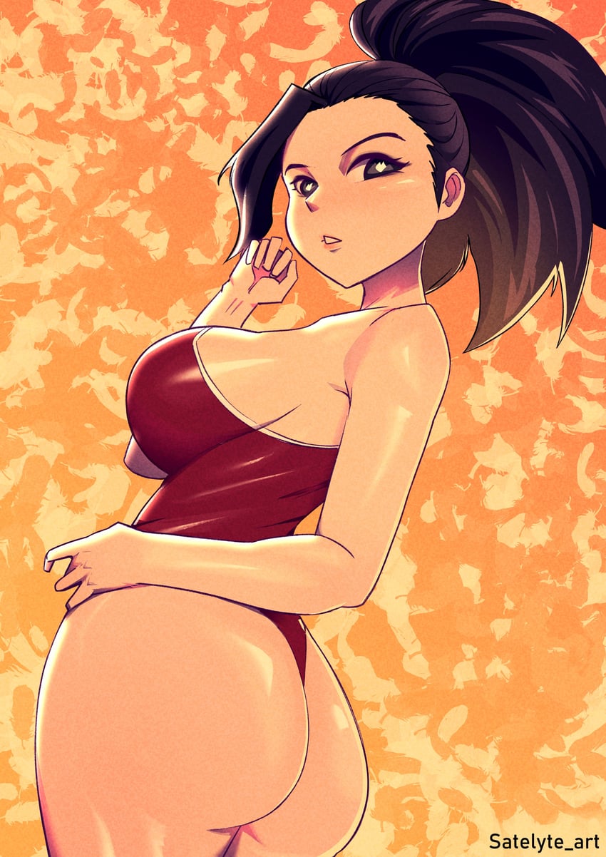 yaoyorozu momo (boku no hero academia) drawn by satelyte