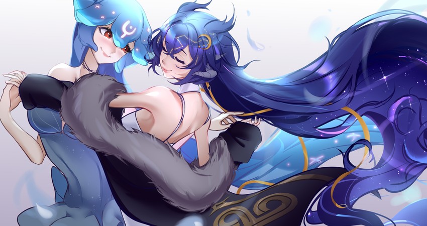 bao and vienna (indie virtual youtuber and 1 more) drawn by yagurl_shelly