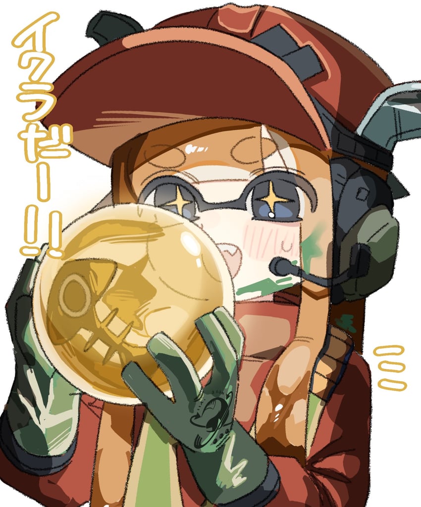 inkling player character and inkling girl (splatoon and 1 more) drawn by kabikabocha